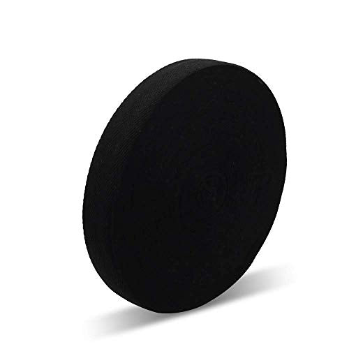 Natural Cotton Twill Tape 50 Yards 1 Inch Bunting Bias Tape Herringbone Webbing Tape Roll for Apron Sewing Dressmaking Craft (Black) - color: Black, size: 1inch