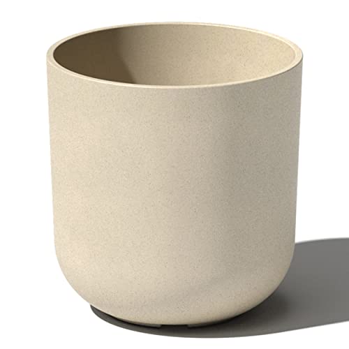 Veradek Mason Series Lima Planter - Large Round Outdoor Planter - color: Sand, size: 10 inches
