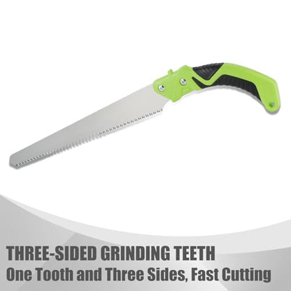 Universal 15.5'' Garden Hand Pruning Saw With Scabbard Straight,1pcs