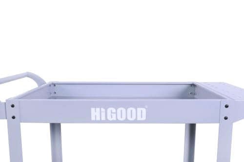 Heavy Duty Service Utility Cart,2 Shelf Steel, 800-Pound Capacity, 35.6 x 18.1x38-Inch Gray - color: Gray
