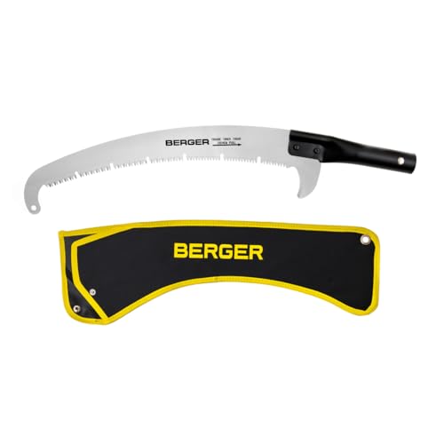 BERGER ArboRapid Telescopic Pole Saw Set – 4-Part Professional Arborist Tool, Extends from 5.7 to 20.3 Ft, Japanese-Style Curved Blade, Carbon Fiber & Fiberglass Design – 76049