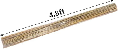 Natural Bamboo Plant Stake（Approx 5FT 50Pcs） Sturdy Bamboo Poles, Durable Plant Bamboo Stake, Garden Climbing Plant Bracket. - size: 4.8ft-50pcs