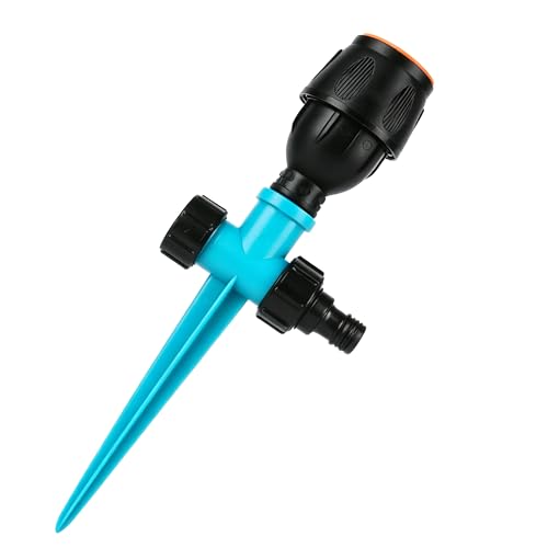 360° Rotating Sprinkler - High Pressure, High/Low Angle for Lawn Garden