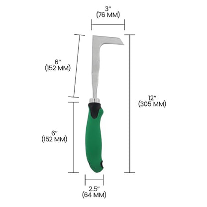 Zenport Crack Weeder Weeding Sickle, 12-Inch