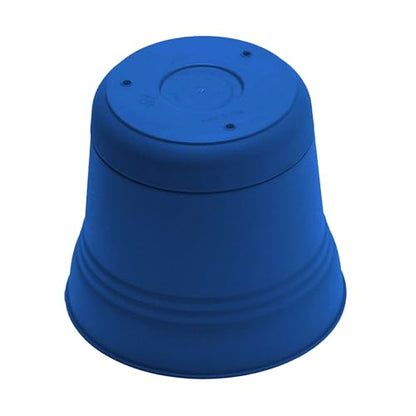 Bloem Saturn Planter w/Saucer (SP0733), Classic Blue, 7" - color: Blue, size: 7"