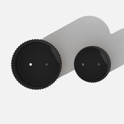 Veradek Demi Series Raised Duo Planters - Set of 2 Planters with Stands - color: Black/Black, size: Bundle - 2 Pack