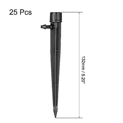 uxcell Adjustable Spray Dripper 180 Degree Irrigation Watering System 25Pcs - size: 180 Degree