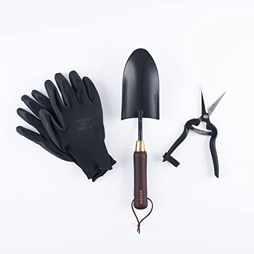 Indoor Plants Tool Set, Stainless Steel Starter Kit - Garden Shears, Garden Gloves, Garden Trowel – 3pc Set
