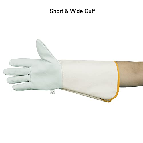Luwint Leather Long Garden Gloves, Thorn Proof Rose Pruning Elbow Length Gardening Gloves for Men and Women, 1 Pair - size: XX-Large