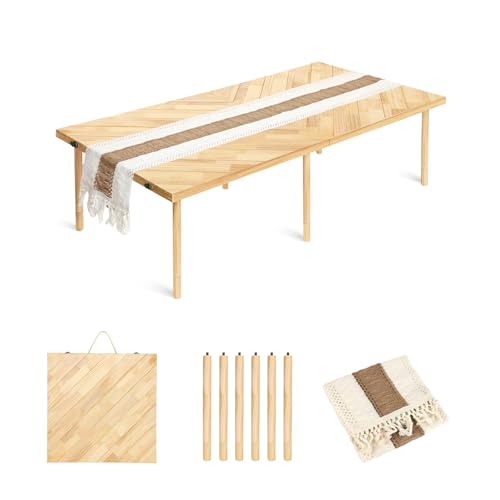 44x22 Low Floor Folding Picnic Table - size: Small Size for 4