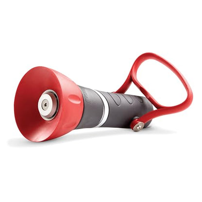 Gilmour Pro Twist Hose Nozzle, Fireman Hose Nozzle for Cleaning and Watering, Heavy Duty Garden Hose Nozzle with Adjustable Spray Pattern, Red