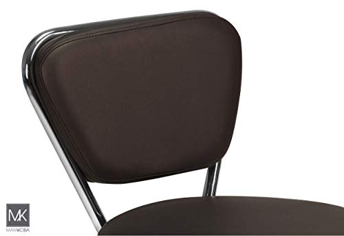 MAYAKOBA Dayton Garage Rolling Seat (Coffee) Pneumatic, Short Stool with Adjustable Height 13"-15", Perfect for Garage Task, Home Cleaning, Bathroom Short Seat, Technician Task - color: Coffee