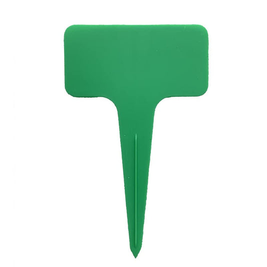 20 Pcs Plant Labels, 6 x10 cm Plastic T-Type Plant Tags, Waterproof Garden Signs for Seedlings, Indoor or Outdoor Plants (Green) - color: Green