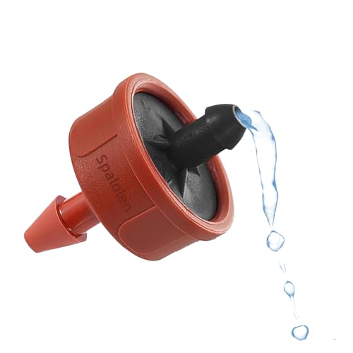 60PCS 1 GPH Pressure Compensating Drip Irrigation Spot Watering Drippers/Emitters, Self-Cleaning Constant Flow Drip Irrigation Emitters Heads Irrigation Drippers Parts for Drip Irrigation System - color: 60PCS, size: 1 GPH