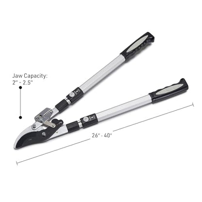 Kings County Tools Tree Trimmer Loppers with 26" - 40" Long Handles - style: 40" Extendable Bypass Lopper