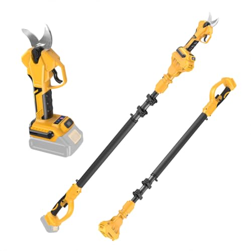 2-in-1 Cordless Pole Pruning Shears Compatible with Dewalt 20V MAX