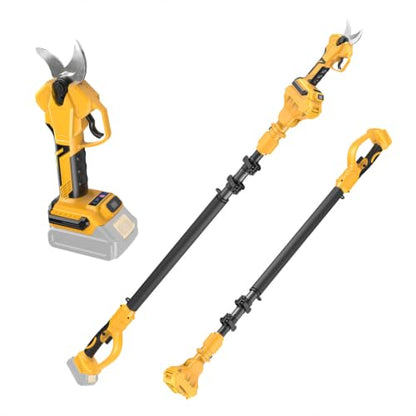 2-in-1 Cordless Pole Pruning Shears Compatible with Dewalt 20V MAX