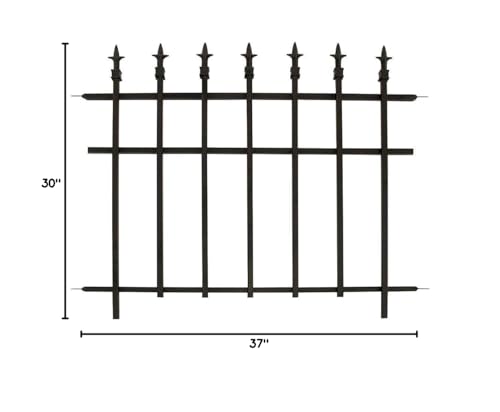 30"X37" Metal Fence - style: Fence Section