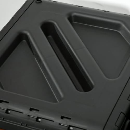Outdoor Dual Chamber Compost Tumbler Bin with Steel Frame and 4 Ventilation Openings for Garden, Park, Kitchen, Composter with 2 Sliding Doors for Lawn, Backyard