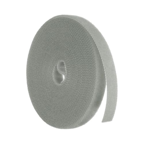HARFINGTON Garden Plant Tape 16.4ft 25/64" Reusable Ties Strap Gray - color: Gray, size: 16.4ft x 25/64"