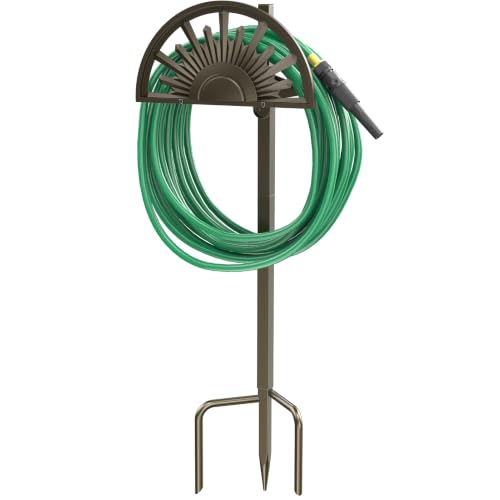 GOFORWILD Freestanding Garden Hose Holder, Holds 125-Feet of 5/8-Inch Hose