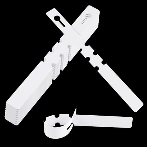 240 Pcs Plant Tags for Garden,Adjustable Tree Tags Plastic Nursery Labels,White Wrap Around Plant Markers for Trees,Shrubs,Seedlings,Vegetable Garden,Greenhouse and Outdoor Plants, 8.27 x 0.8 Inch - color: White