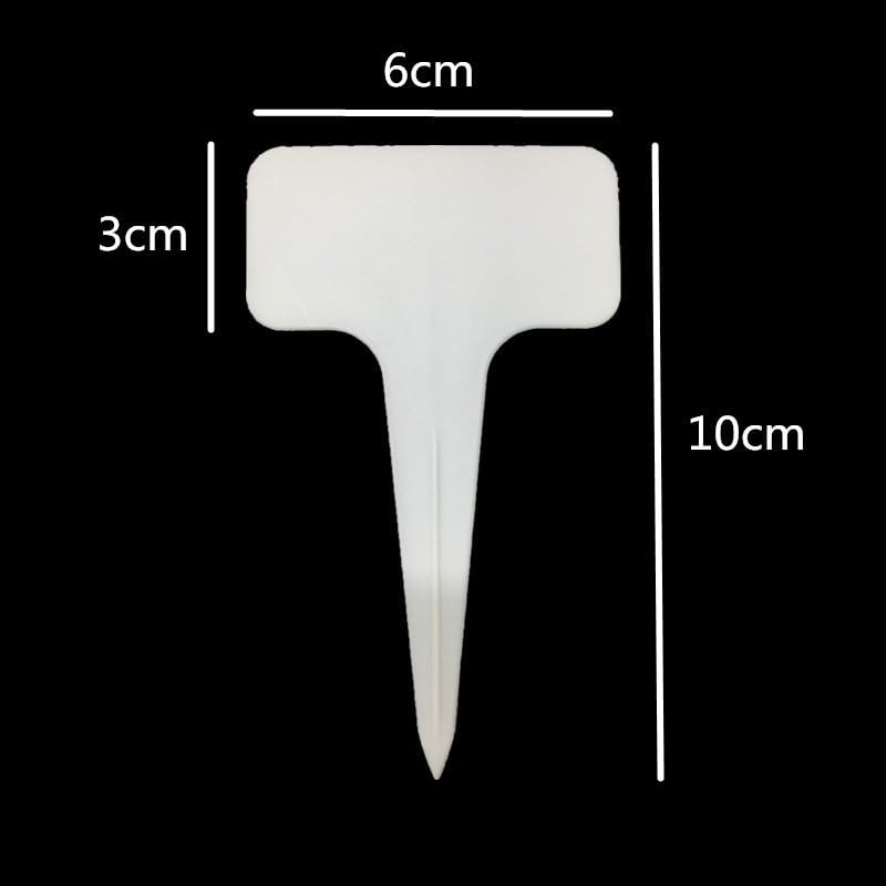 6 Pack Multicolor Waterproof Plastic Plant Labels Garden Markers for Flower Seedlings (B)