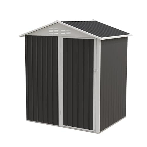 Patio Storage Outdoor Storage Shed - color: Grey - 64.60 X 19.90 X 4.30 Inch