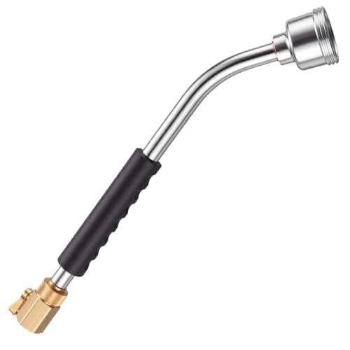 18" Soft Rain Watering Wand with Shut-Off Valve,Metal Head