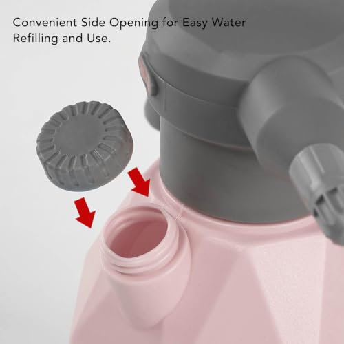 Electric Spray Bottle 3L, Rechargeable Plant Mister with Rotating Nozzle (with Swivel Nozzle) - color: Pink, size: with Swivel Nozzle