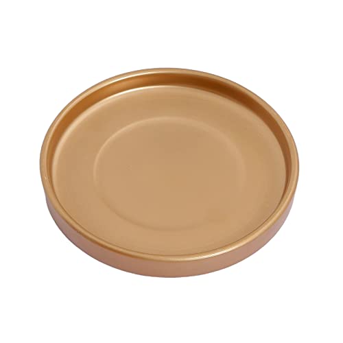 12 Inch Large Ceramic Saucer - Drainage Tray for Plant Pot (Gold) - color: Gold, size: 12 Inch