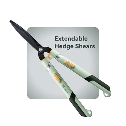 PrunePro® Extendable Hedge Shears Lightweight Ultra Sharp Blade for Bushes