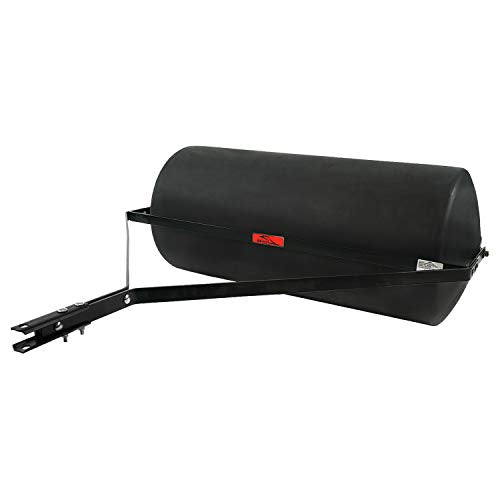 Brinly 42 Gallon 390 lb. Tow-Behind Poly Lawn Roller, 18 by 36" -Flat Black - color: Flat Black
