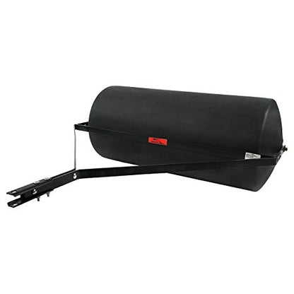 Brinly 42 Gallon 390 lb. Tow-Behind Poly Lawn Roller, 18 by 36" - color: Matte Black
