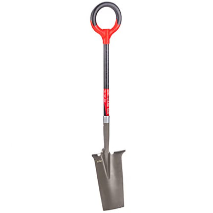 Radius Garden 25111 Pro-Lite Ergonomic Carbon Steel Spade, Red - style: Spade