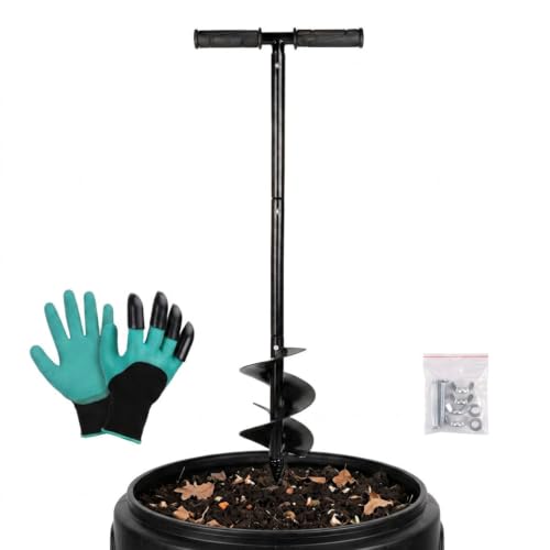 Compost Aerator Tool Kit, 33.5 in Turner, 5.9 in Spiral Auger