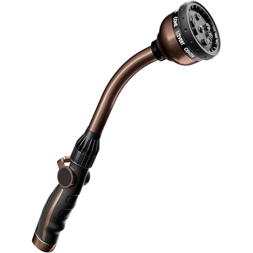 RESTMO Watering Wand Heavy Duty, 15-Inch Long Hose Nozzle Sprayer - color: Oil Rubbed Bronze