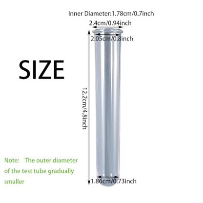 9Pcs Clear Test Tubes for Plant Propagation Station Hydroponic/Flowers for Home Office Desktop Decoration(Test Tube)