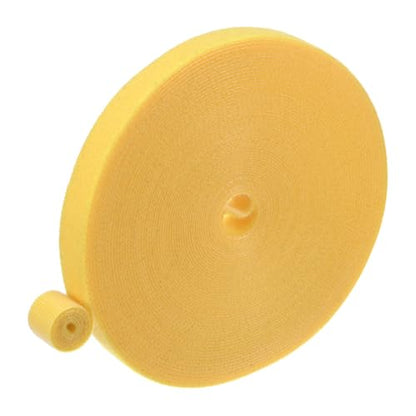 M METERXITY 1-Roll Garden Plant Tape, 33 ft x 0.5 in Garden Hook and Loop Plant Ties Multi-Purpose Use Adjustable and Reusable Twist Wire Tape for Plants/Flowers/Vines [Yellow] - color: Yellow, size: 33 ft x 0.5 in
