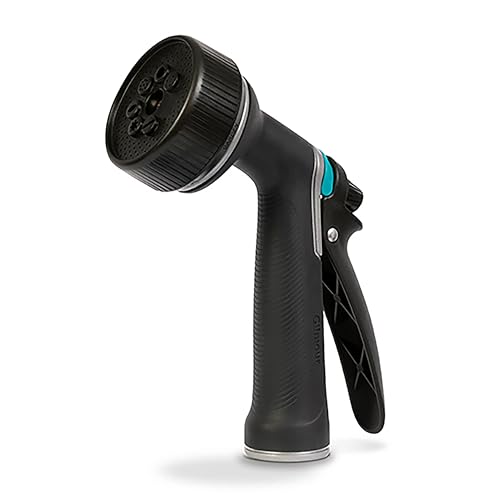 Gilmour Medium Duty Rear Control Garden Hose Nozzle with Ergonmic Grip - color: Black