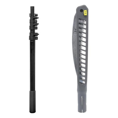 Hawk Ranger 8ft Pole Saw with 11" High Carbon Steel SK5 Blade & Lightweight Aluminum Pole | Extendable Rugged Corrosion-Resistant Folding Hand Saw for Tree Trimming