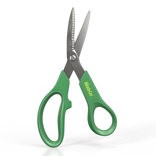 Miracle-Gro 8 in. All-Purpose Steel Garden Utility Shears with Serrated Blades – Comfort Grip Yard and Garden Scissors for Pruning Plants, Flowers, and Herbs - style: All-Purpose Garden Shears