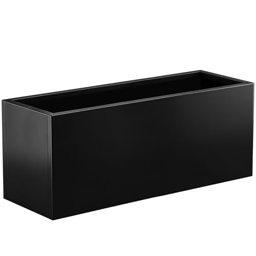 Metal Planter Box 46” x 16” x 16”, Tall Rectangle Planter Box - size: 46"L x 16"W x 16"H