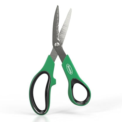 Scotts 8 in. All-Purpose Steel Garden Utility Shears with Serrated Blades – Comfort Grip Yard and Garden Scissors for Pruning Plants, Flowers, and Herbs - style: All-Purpose Garden Shears