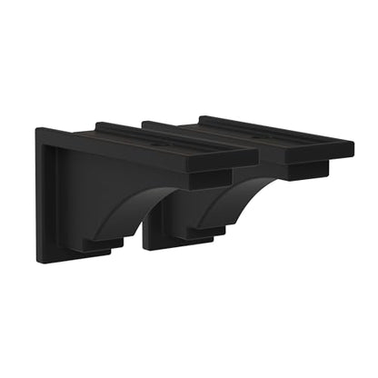 Mayne Inc Fairfield Decorative Brackets, 2-pack, Plastic, Black, Standard (5856-B) - color: Black