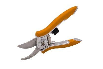 Dramm ColorPoint Stainless Steel Compact Garden Pruning Shears, Hand Pruner, Garden Clippers, with Heavy Duty Blade and Easy grip Handle, Orange - color: Orange, style: Classic