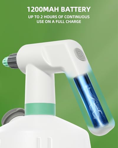 Uten Cordless Electric Sprayer 2L, Rechargeable and Portable Spray Bottle