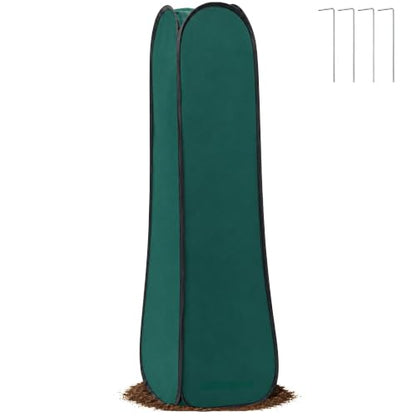 Pop Up Plant Cover Freeze Protection, Warm Winter Plant Protector Tent - color: 16 X 16 X 50 Inch