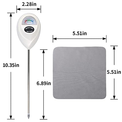ONEDONE Moisture Meter, Soil Moisture Meter with Cleaning Cloth for House Plants, Gardening, Farming, Indoor and Outdoor Plants