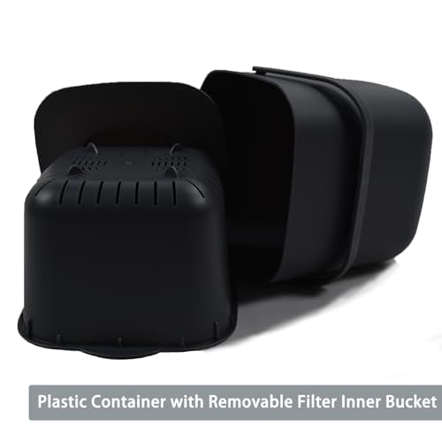 4L Kitchen Compost Bin, Black - color: Black